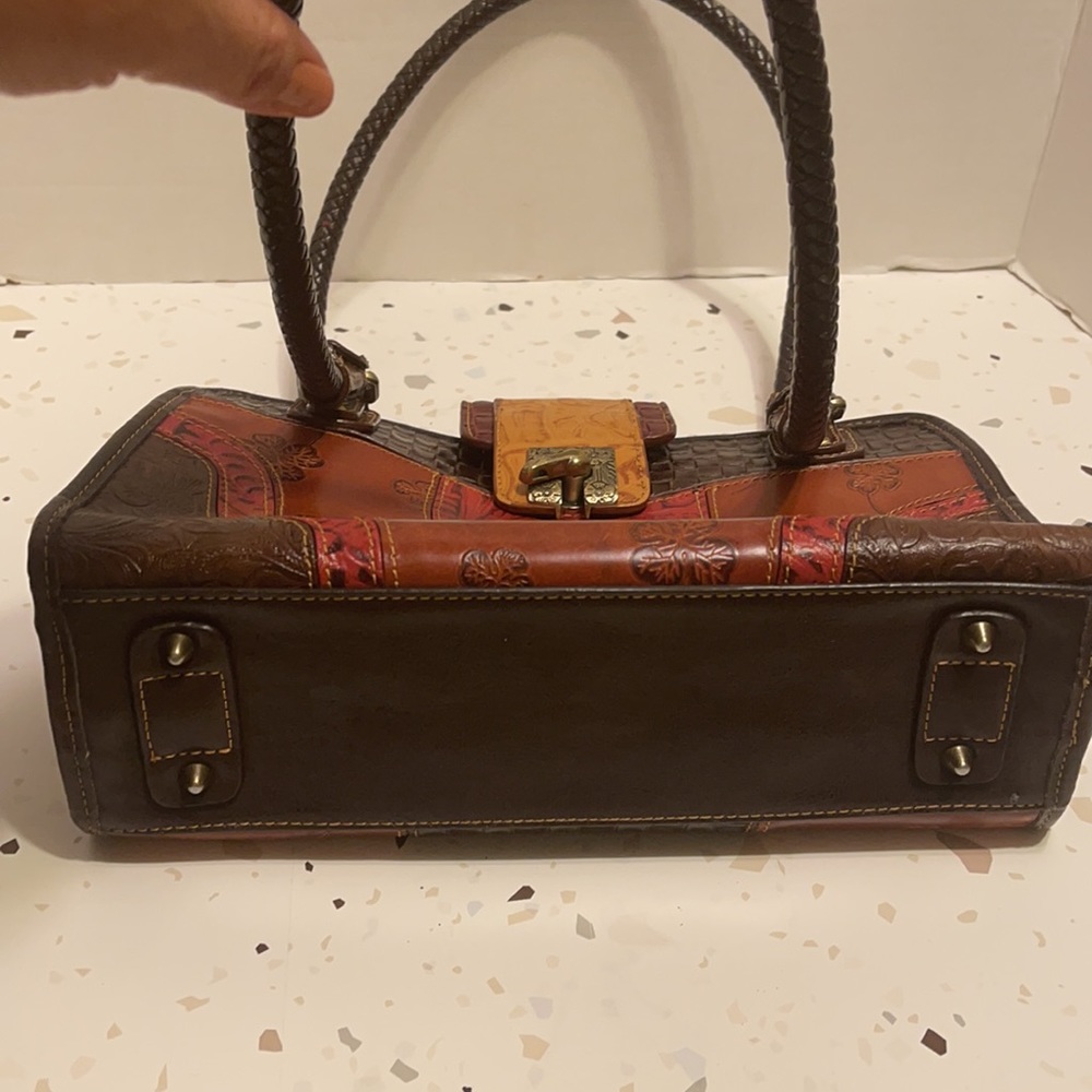 Wester Multi Texture Embossed Leather Patchwork S… - image 5